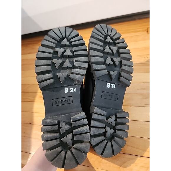 Esprit Vintage Black 90s Loafers Chunky Y2K Slip-On Women's Size 7.5 - Picture 7 of 7